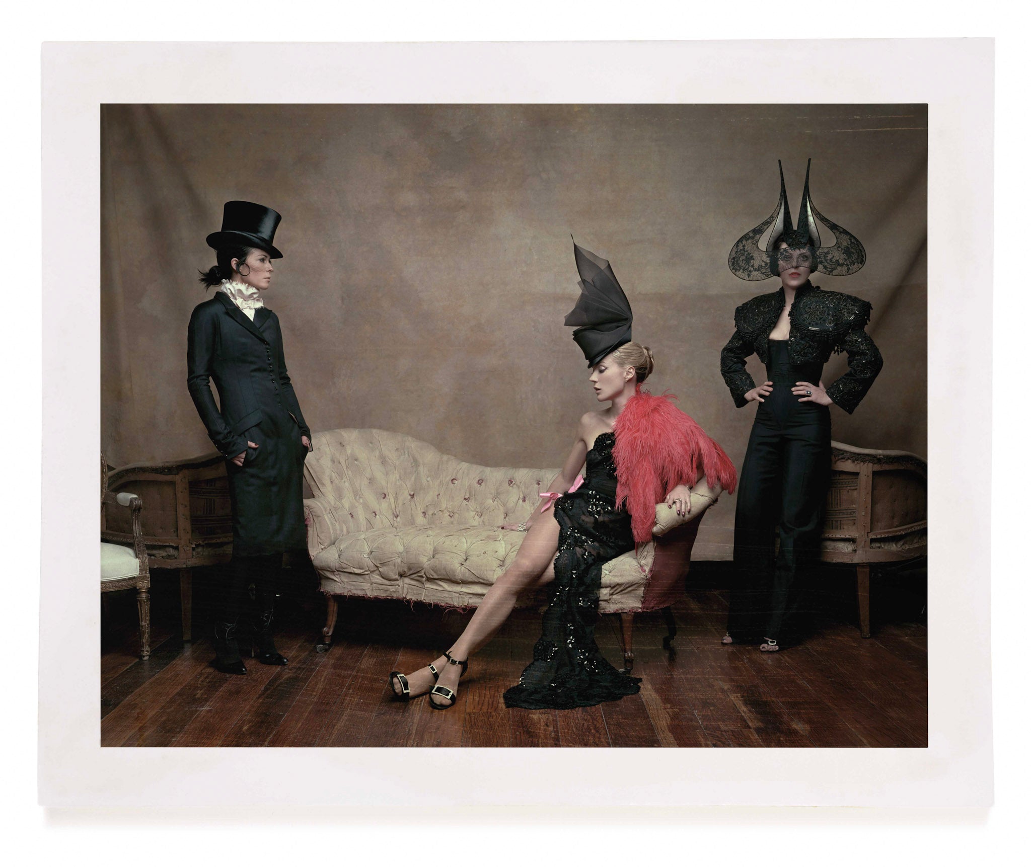 Amanda Harlech, Daphne Guinness and Isabella Blow, New York, 2004